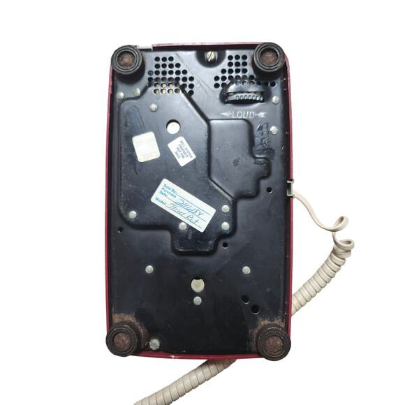 Vintage 1984 Bell System Western Electric 500 DM Cherry Red Rotary Dial Phone - Picture 7 of 12